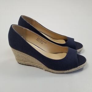 Boston Design Studio Espadrille Wedge Shoes Size 9